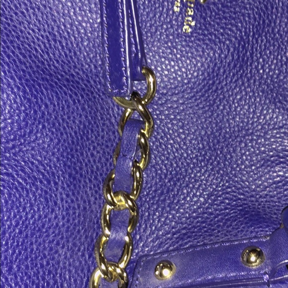 Kate Spade Navy Blue Leather Purse with Chained Shoulder Bag - Picture 6 of 7